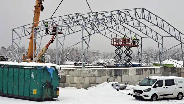 Nya omlastningsstationen börjar ta form på ÅVC