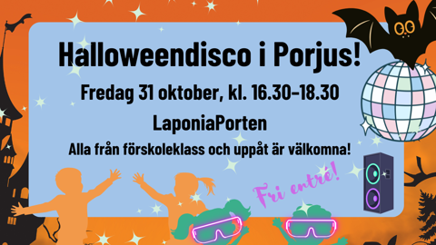 Halloweendisco i Porjus!