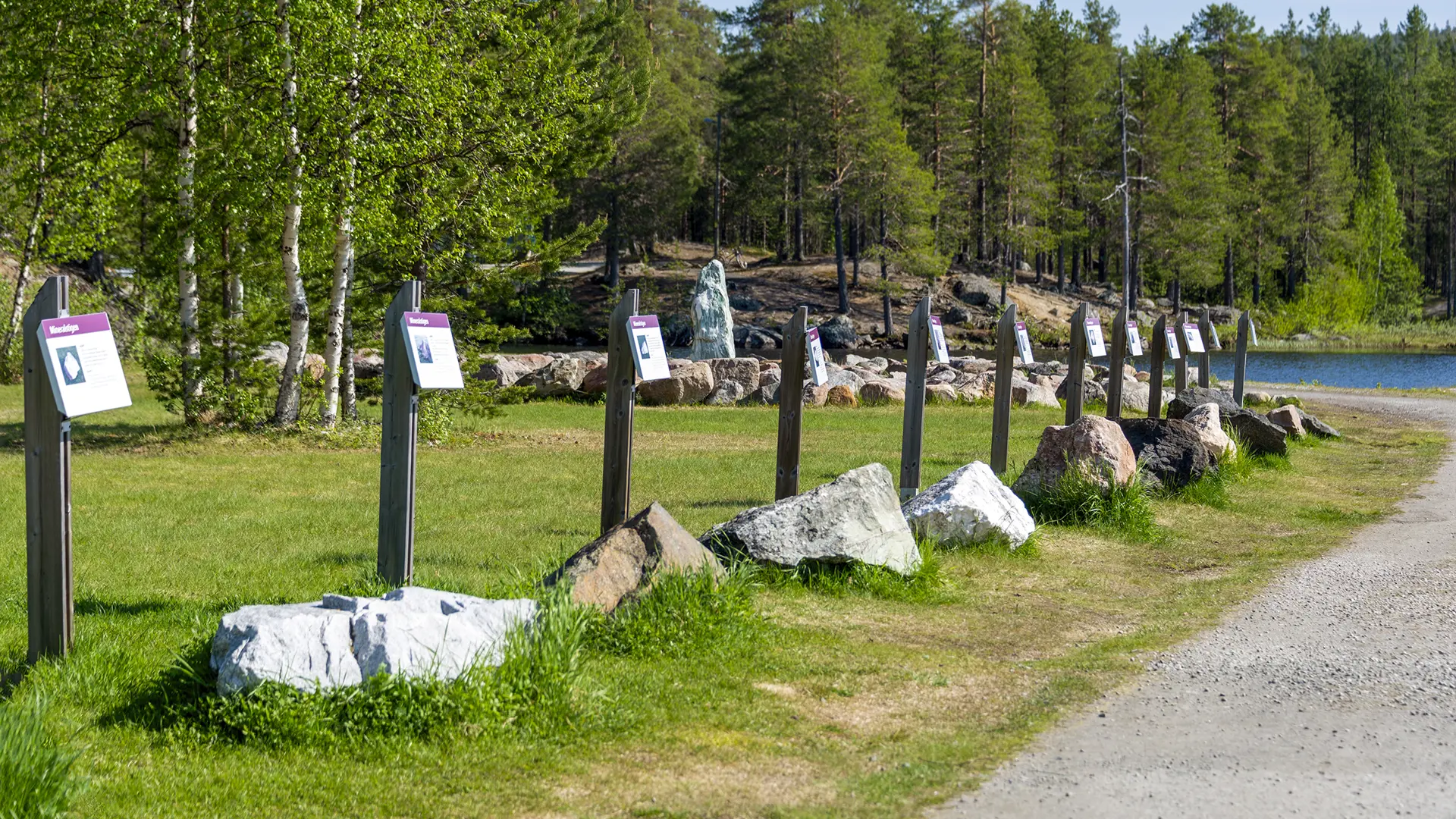 Mineralstigen vid sjön Talvatis